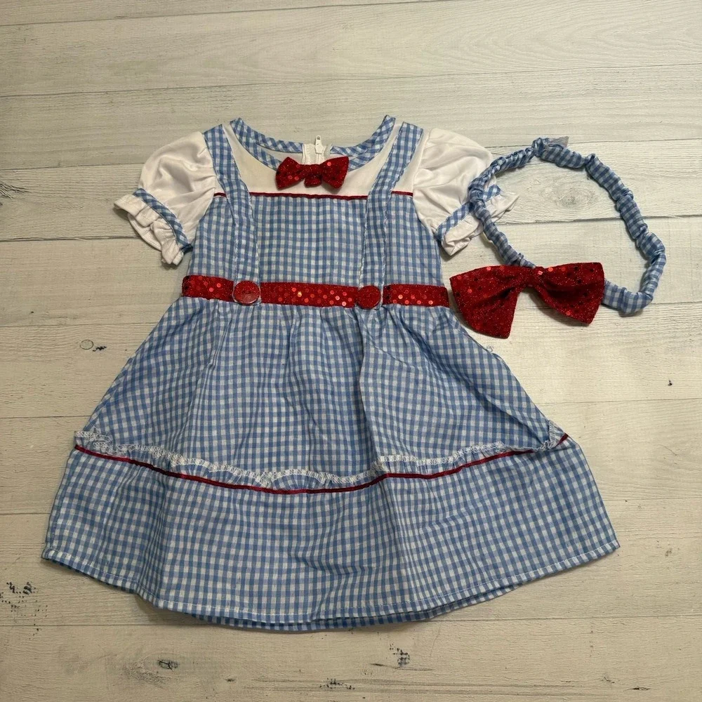 Halloween Costumes baby Kansas girl‎ Dorothy wizard of oz costume 3-6 months